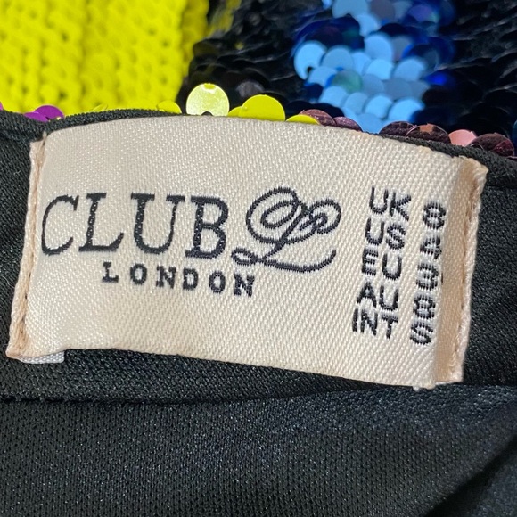 Club L London Multicolor Sequin Mini Dress - Picture 16 of 16